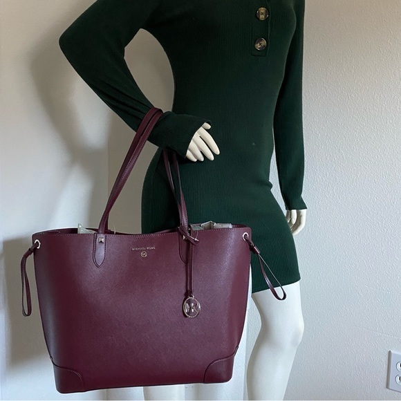 New Michael Kors Edith Large Saffiano Leather Tote Bag - Picture 4 of 16